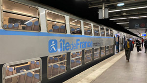 RER (express metro) train in Paris