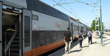 New Moroccan double deck train at Fes