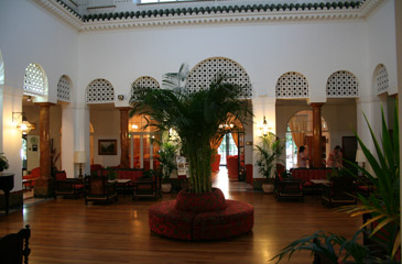 Main hall of the Hotel Reina Cristina, Algeciras.
