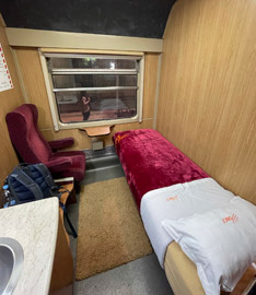 Single-bed sleeper on Tangier to Marrakech train