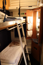 A 1, 2 or 3 bed sleeper with washbasin on DB autozug