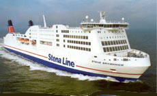 The ferry Stena Britannica, from Harwich to Hoek van Holland with train connections to Amsterdam.  Photo courtesy of Stena Line