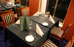 The 7 Seas restaurant on DFDS Seaways Newcastle-Amsterdam ferry.