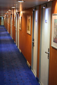 Corridor on the Harwich-Hook ferry