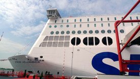 The Stena Hollandica arrived at Hook of Holland