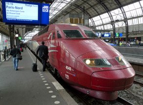 Thalys train at Amsterdam Centraal