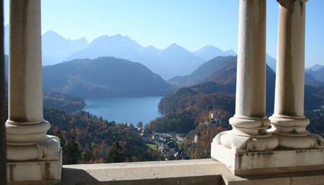 Lake view from Neuschwanstein castle