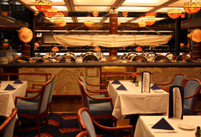 Blue Riband restaurant on DFDS Seaway's ferry 'Queen of Scandinavia' to Norway