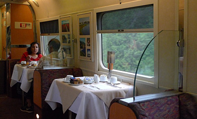 Restaurant car on VIA Rail's Ocean