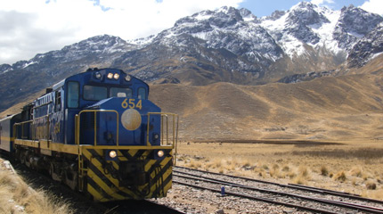 Andean Explorer train from Cusco to Puno