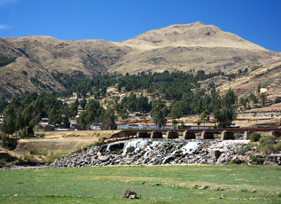 Scenery along the Cusco to Puno train line