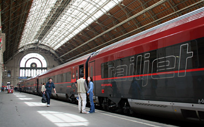 RailJet just arrived in Budapest