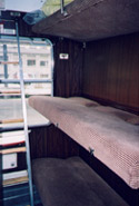 Romanian 6-bunk couchette, Budapest-Bucharest train