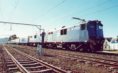 The Blue Train at Matjiesfontein