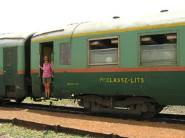 Dakar-Bamako train: 1st class couchette car