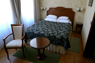 A double room at the Hotel Moskva, Belgrade