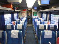 Turista (2nd class) on the Altaria train, en route to Morocco...