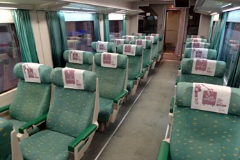 Preferente seats on Intercity train