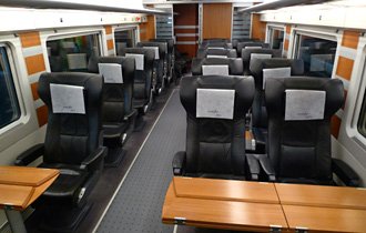 AVE Club class on an S102 AVE train from Madrid to Malaga