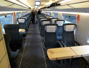 Preferente class on a Spanish S103 AVE train