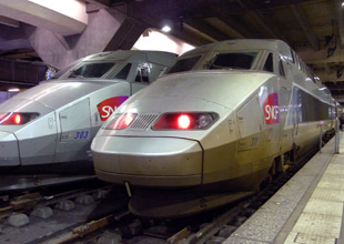 TGV trains at Paris Montparnasse