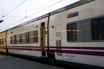 The overnight sleeper train from Paris to Madrid or Barcelona