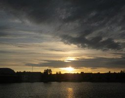 Sunset from the Narvik to Stockholm train