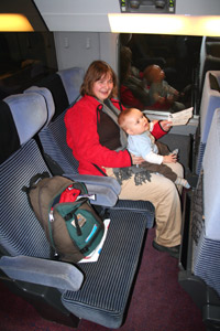 Taking the train from London to Switzerland:  On board the TGV from Paris to Lausanne