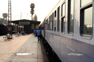 The Toros Express from Istanbul to Syria at Adana in the early morning