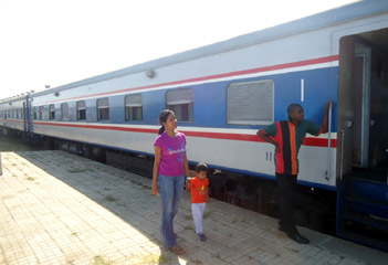 The Mukuba Express at Mbeya, on the Tazara Railway