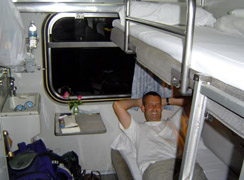 1st class sleeper (2-berth room - night-time)...