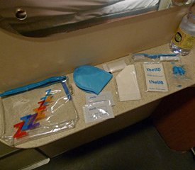 Thello sleeper complimentary toiletries