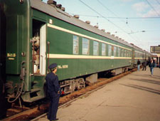 Trans-Siberian Railway:  Trans-Mongolian train number 4, from Moscow to Beijing