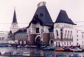 Moscow Yaroslavski station - the Trans-Siberian terminus.