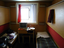 A 4-berth cabin aboard the 'Rus'