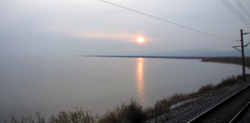 Sunrise over Lake Baikal
