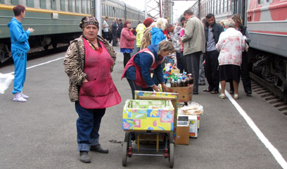 Station traders in Siberia