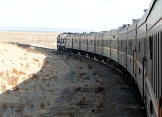 Train 4 from Moscow to Beijing in Mongolia