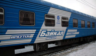 Train 10, the Baikal, from St Petersburg to Irkutsk