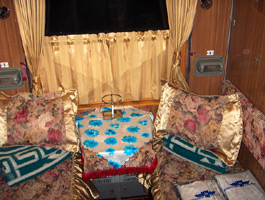 2-berth first class sleeper from Ulan Bator to Beijing.