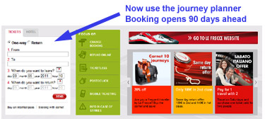 Trenitalia.com:  Use the journey planner