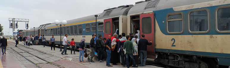 A Tunisian rapide train