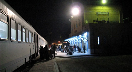 The overnight rapide train from Tunis, arrived at Tozeur