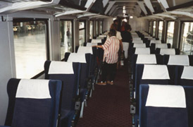 1st class seats on the Istanbul-Ankara Baskent Express train