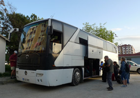 Rail replacement bus linking Kapikule with Istanbul