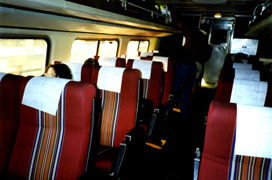 Amtrak trains:  Amfleet seats