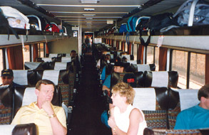 Amtrak Superliner trains:  reclining seats