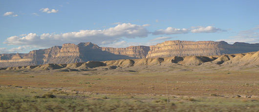 Scenery in Utah seen from the California zephyr