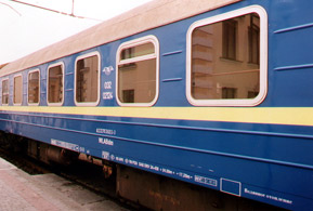 The 'Kashtan' train from Berlin to Kiev
