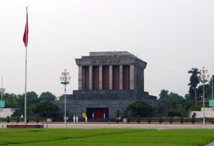 Mausoleum of Ho Chi Minh in Hanoi, Vietnam